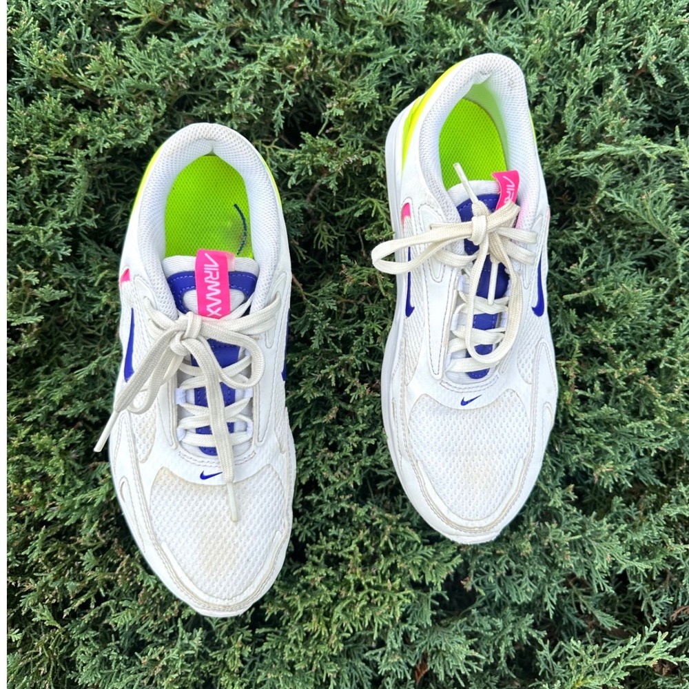Nike Air Max Bolt AMD Athletic Shoes Women Sz 6.5 White Indigo Burst Pink Blast - Picture 4 of 13